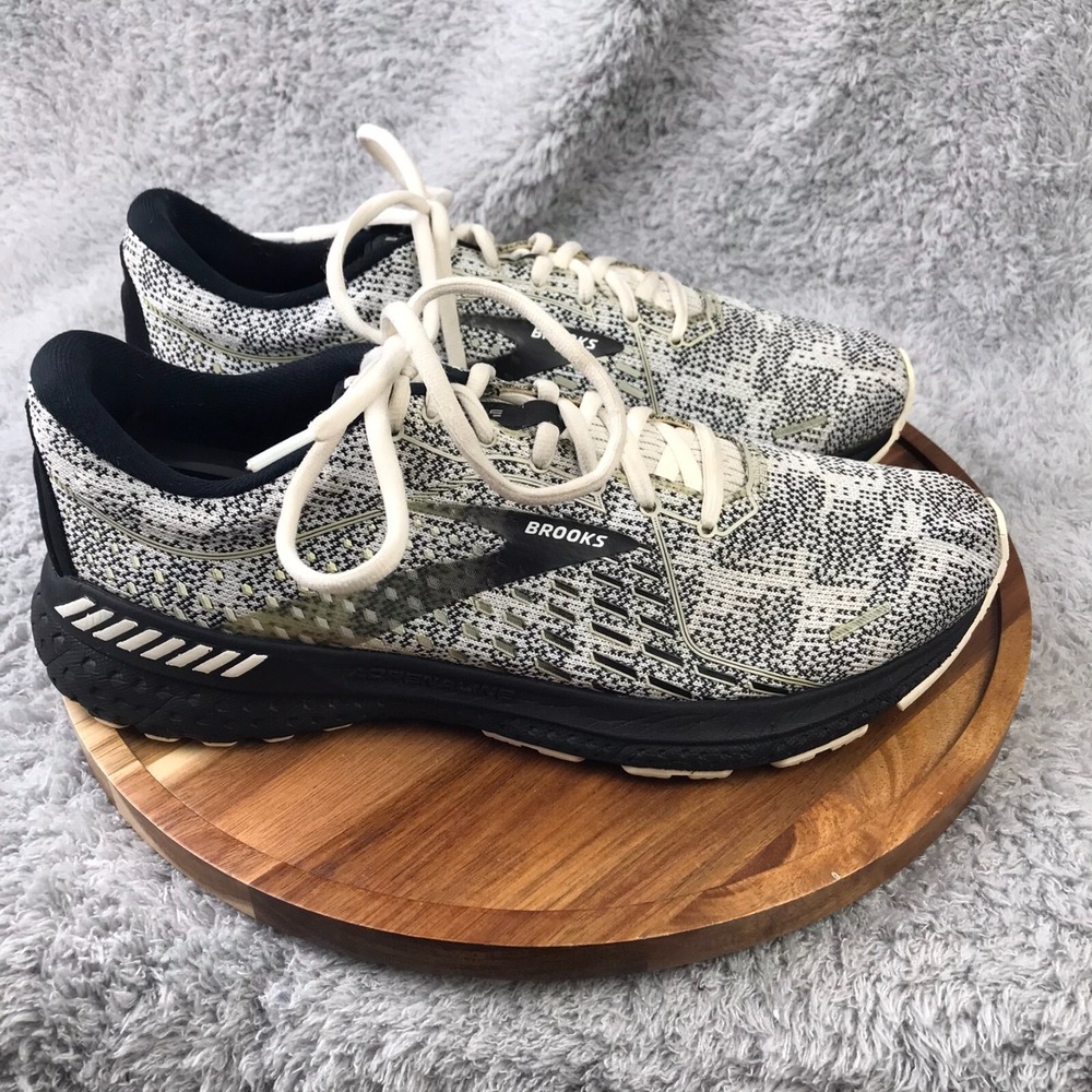 Brooks Adrenaline GTS 21 Womens 11B Black/White Running Trail Sneakers Shoes